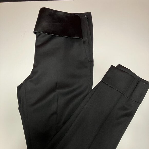 GIVENCHY WOMEN'S BLACK WOOL TUXEDO TROUSES (SIZE 36EURO/4US - Picture 13 of 16